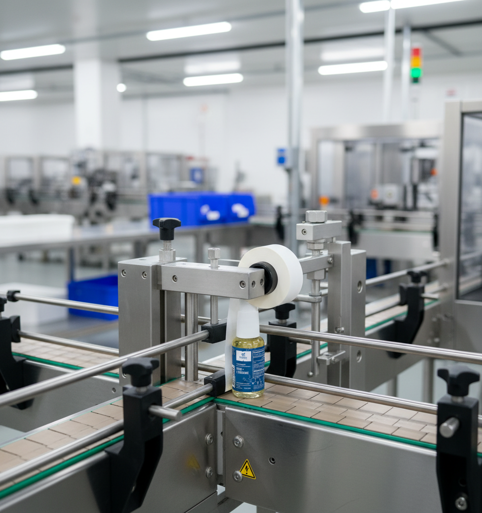 you literally have the label on the website, put the real one on